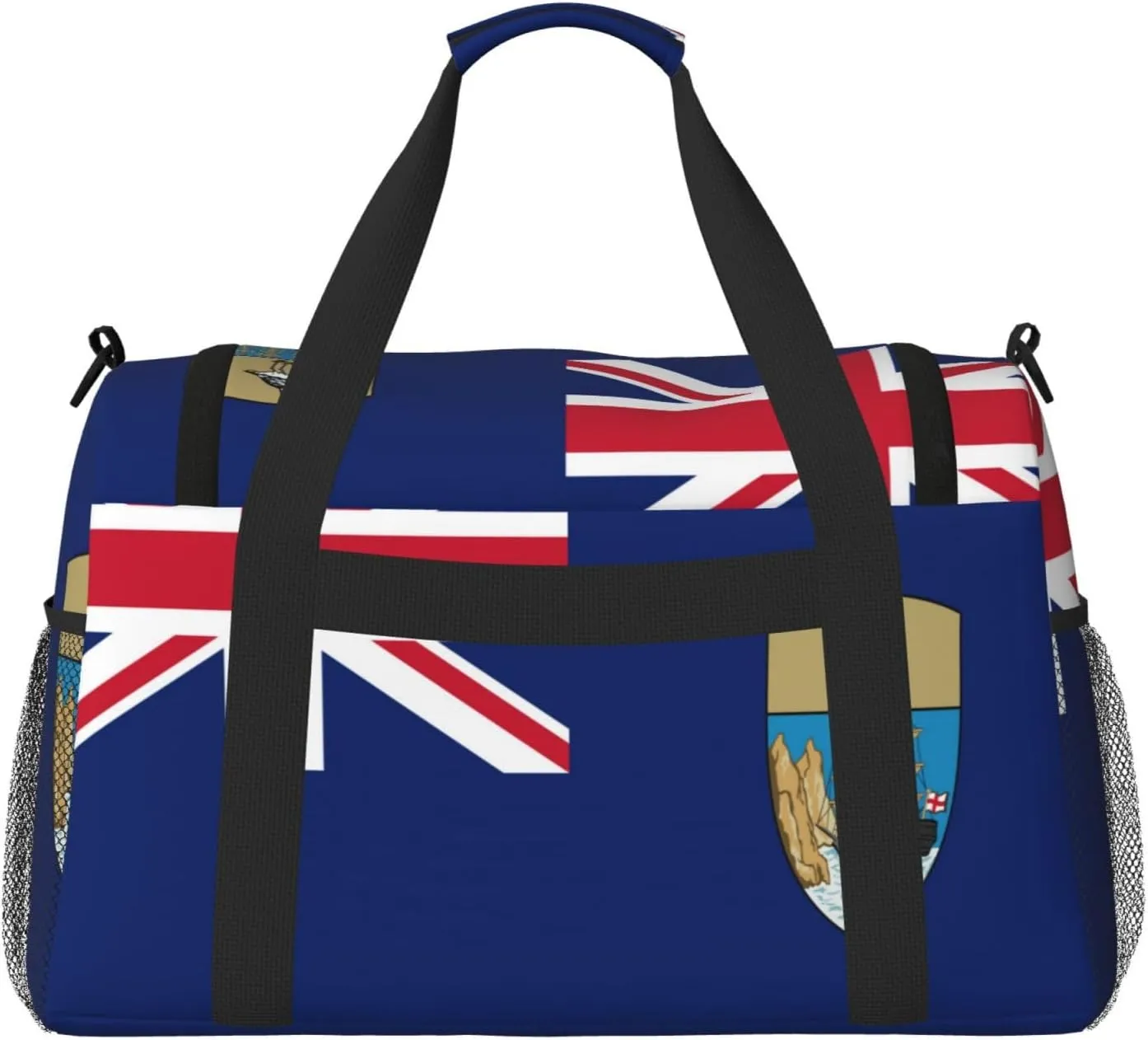 Flag Of Saint Helena Travel Duffel Bag Large Foldable Waterproof Overnight Bag For Beach Swim Bags Pool Sports Gym