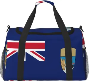 Flag Of Saint Helena Travel Duffel Bag Large Foldable Waterproof Overnight Bag For Beach Swim Bags Pool Sports Gym