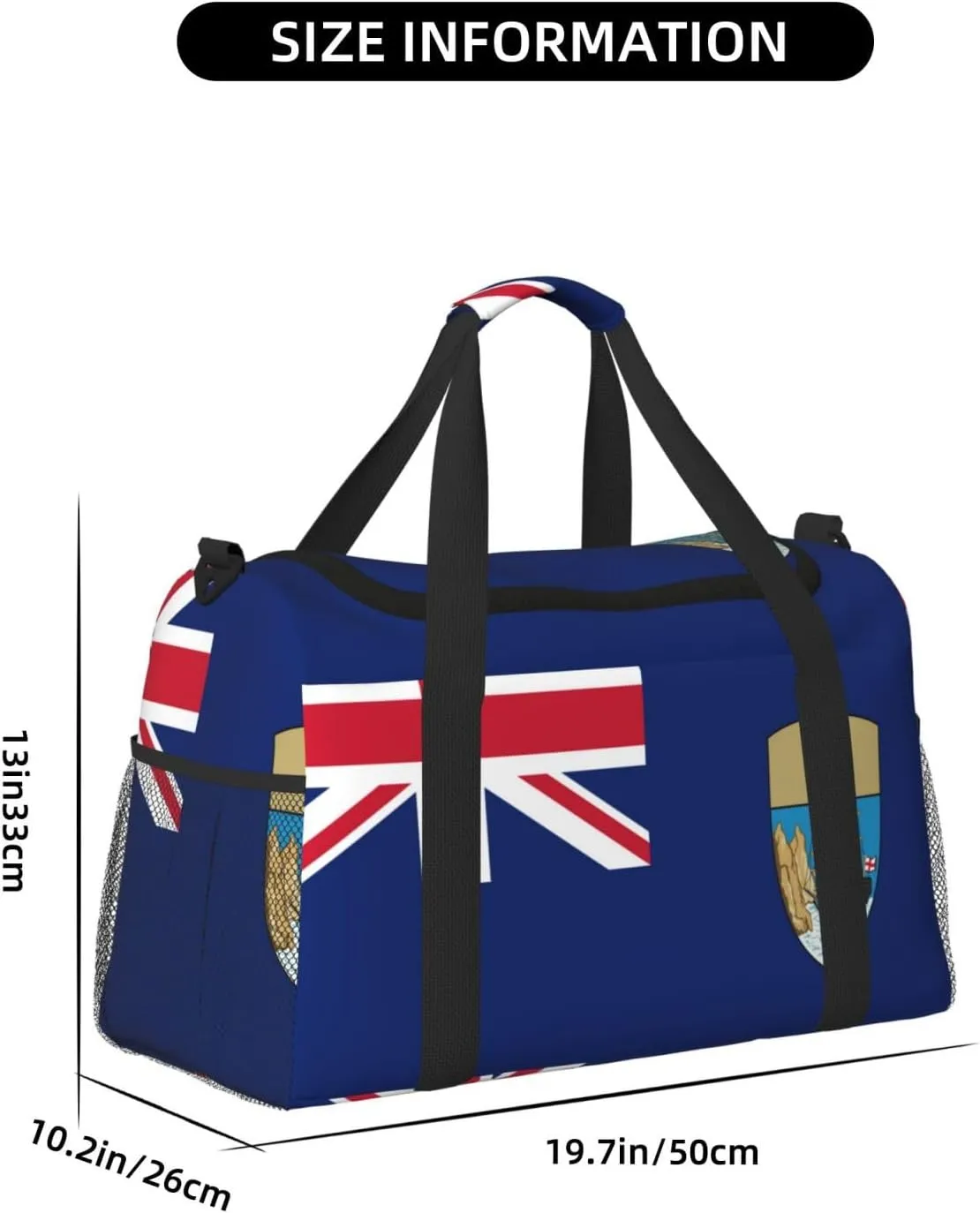 Flag Of Saint Helena Travel Duffel Bag Large Foldable Waterproof Overnight Bag For Beach Swim Bags Pool Sports Gym