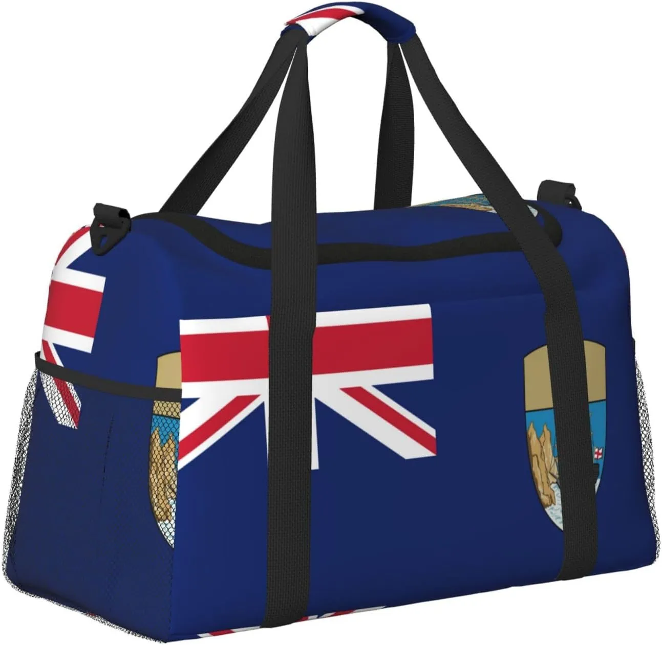 Flag Of Saint Helena Travel Duffel Bag Large Foldable Waterproof Overnight Bag For Beach Swim Bags Pool Sports Gym