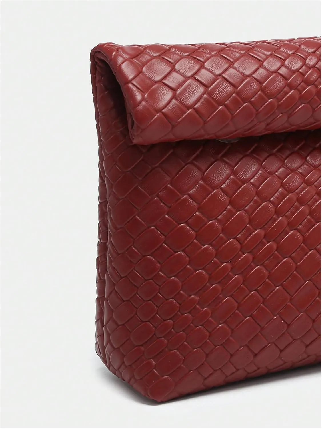 Floerns Women's Square Bag Flap Front Evening Party Leather Handbag Clutch Purse