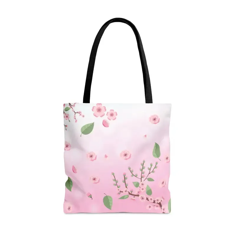 Flower Chic Print Tote Bag with Elegant Floral Pattern