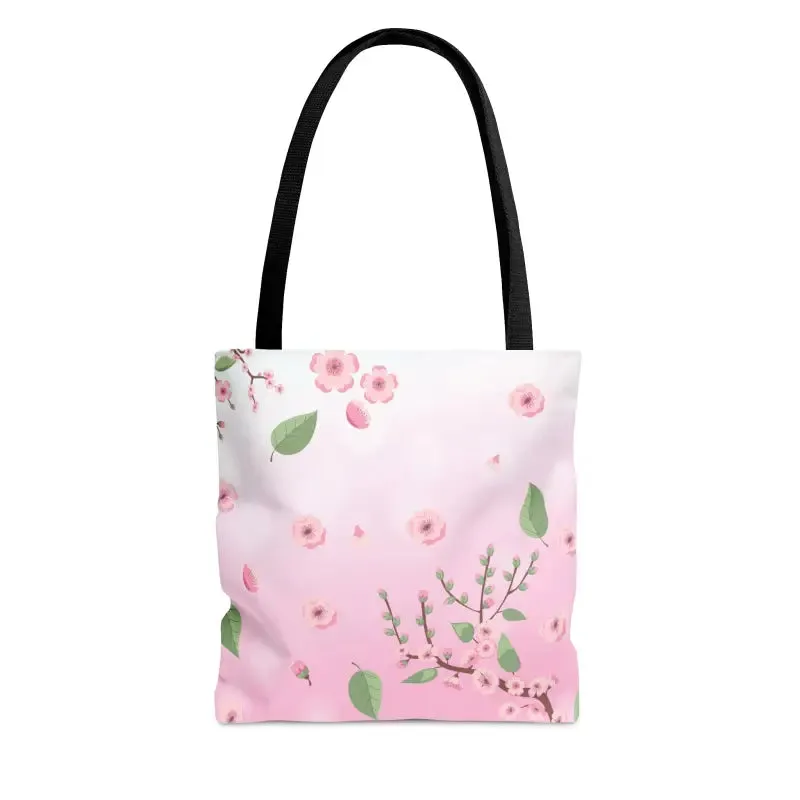 Flower Chic Print Tote Bag with Elegant Floral Pattern