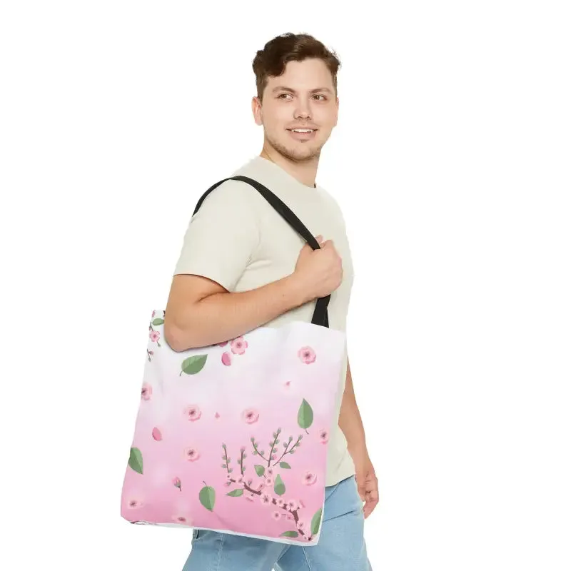 Flower Chic Print Tote Bag with Elegant Floral Pattern