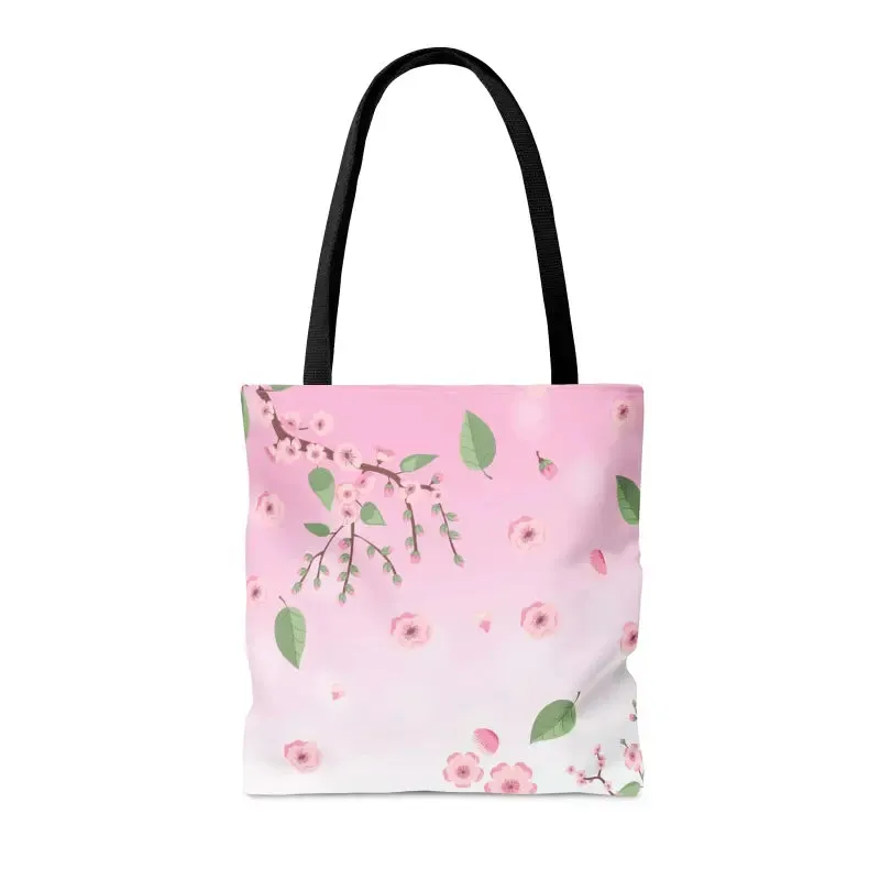 Flower Chic Print Tote Bag with Elegant Floral Pattern