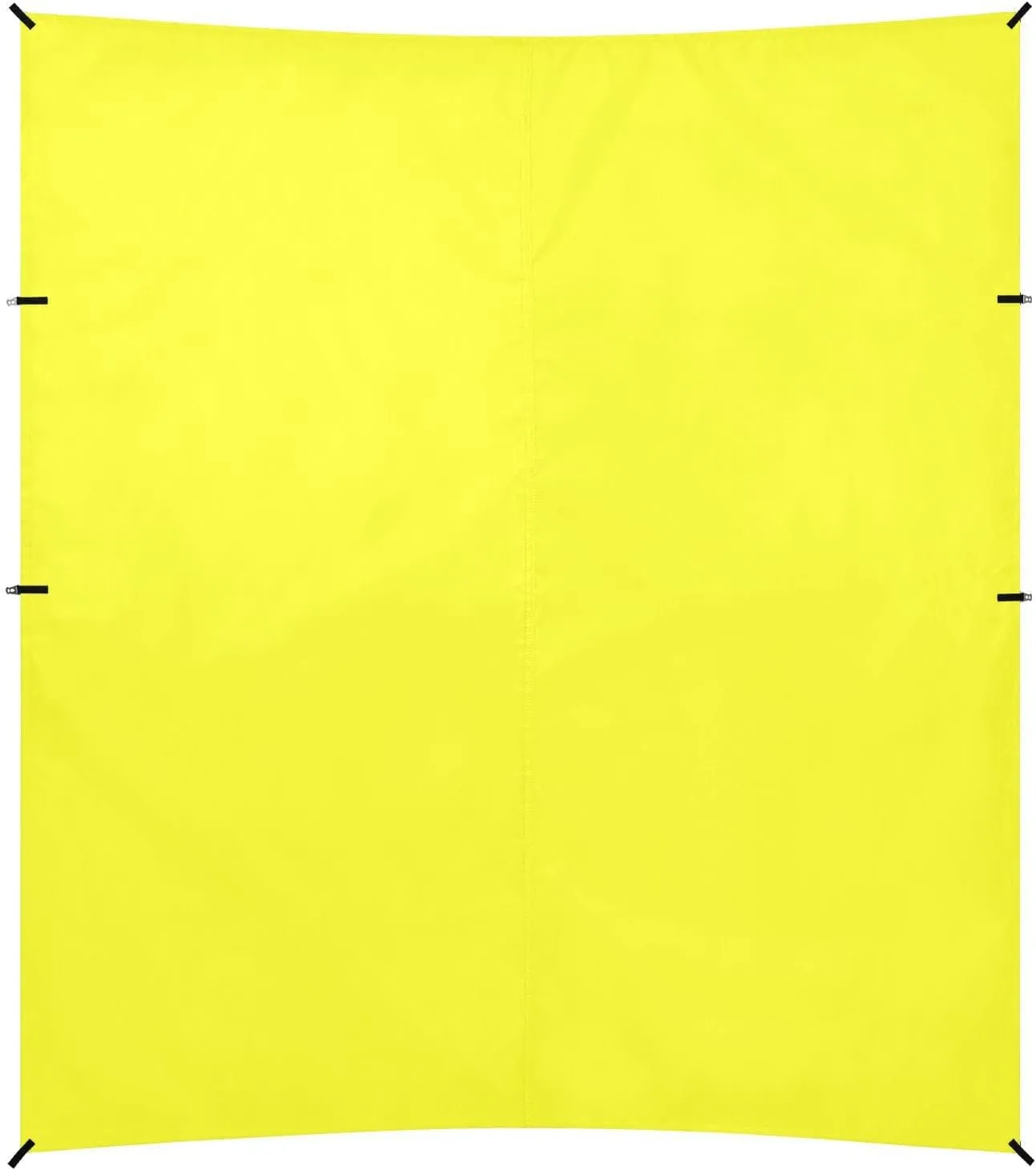 Fluorescent Yellow Foldable Beach Canopy UPF50  Protection Waterproof Large Sun Shade with Sand Shovel, Sandbags for Backyard and Camping