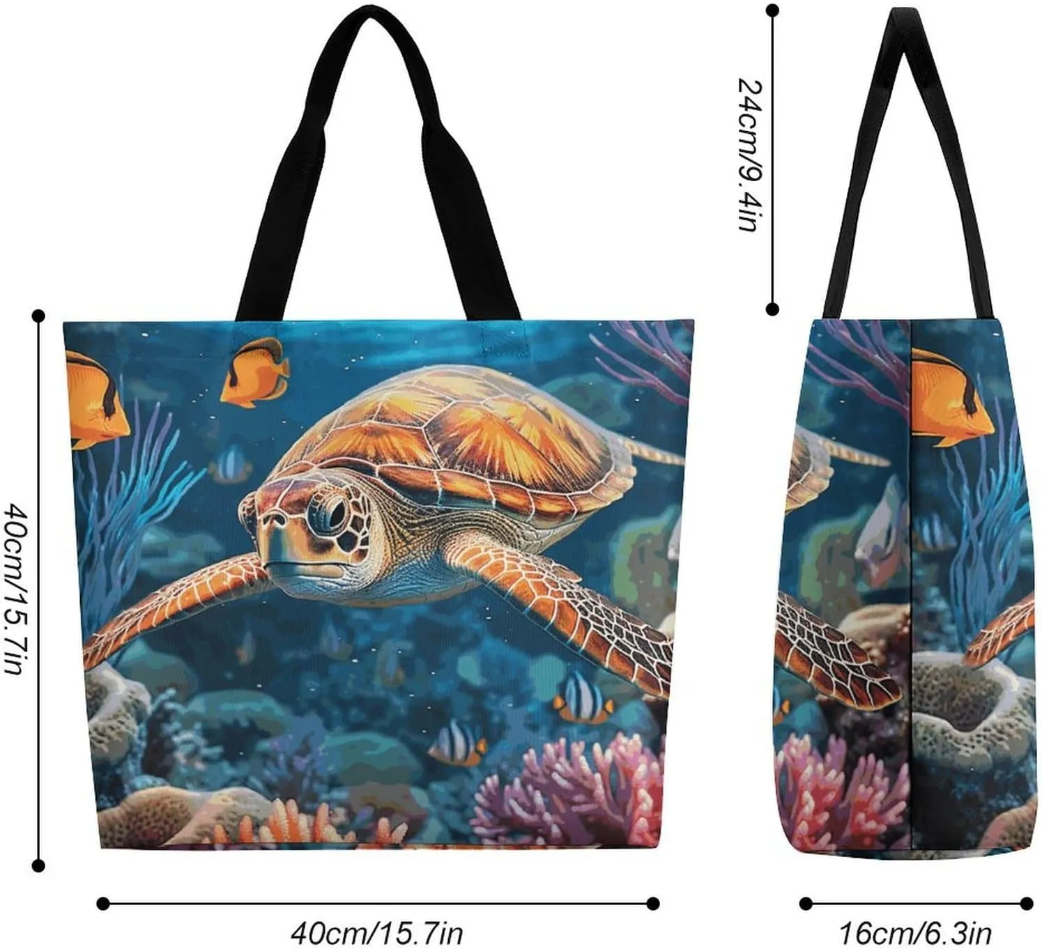 Foldable Grocery Bag Reusable Shopping Bag Blue Peacock Tote Bag Casual Handbags for Work Shopping