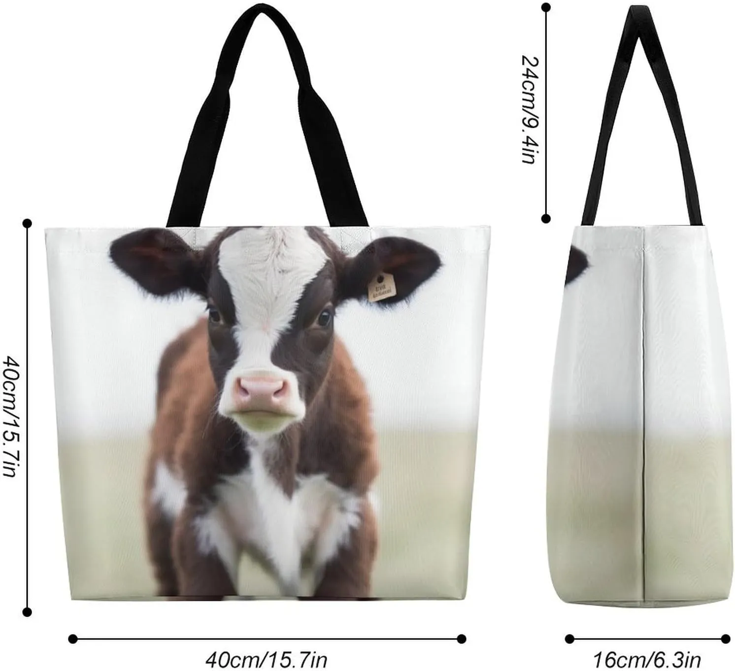 Foldable Grocery Bag Reusable Shopping Bag Cute Cherry Tote Bag Casual Handbags for Work Shopping