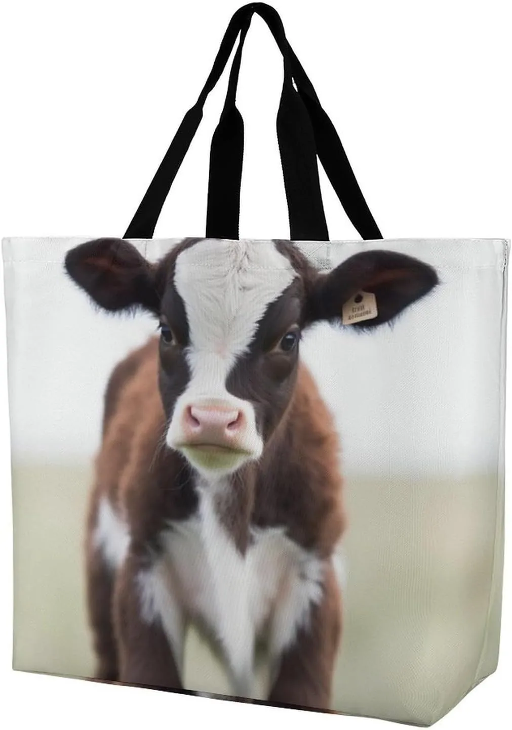 Foldable Grocery Bag Reusable Shopping Bag Cute Cherry Tote Bag Casual Handbags for Work Shopping