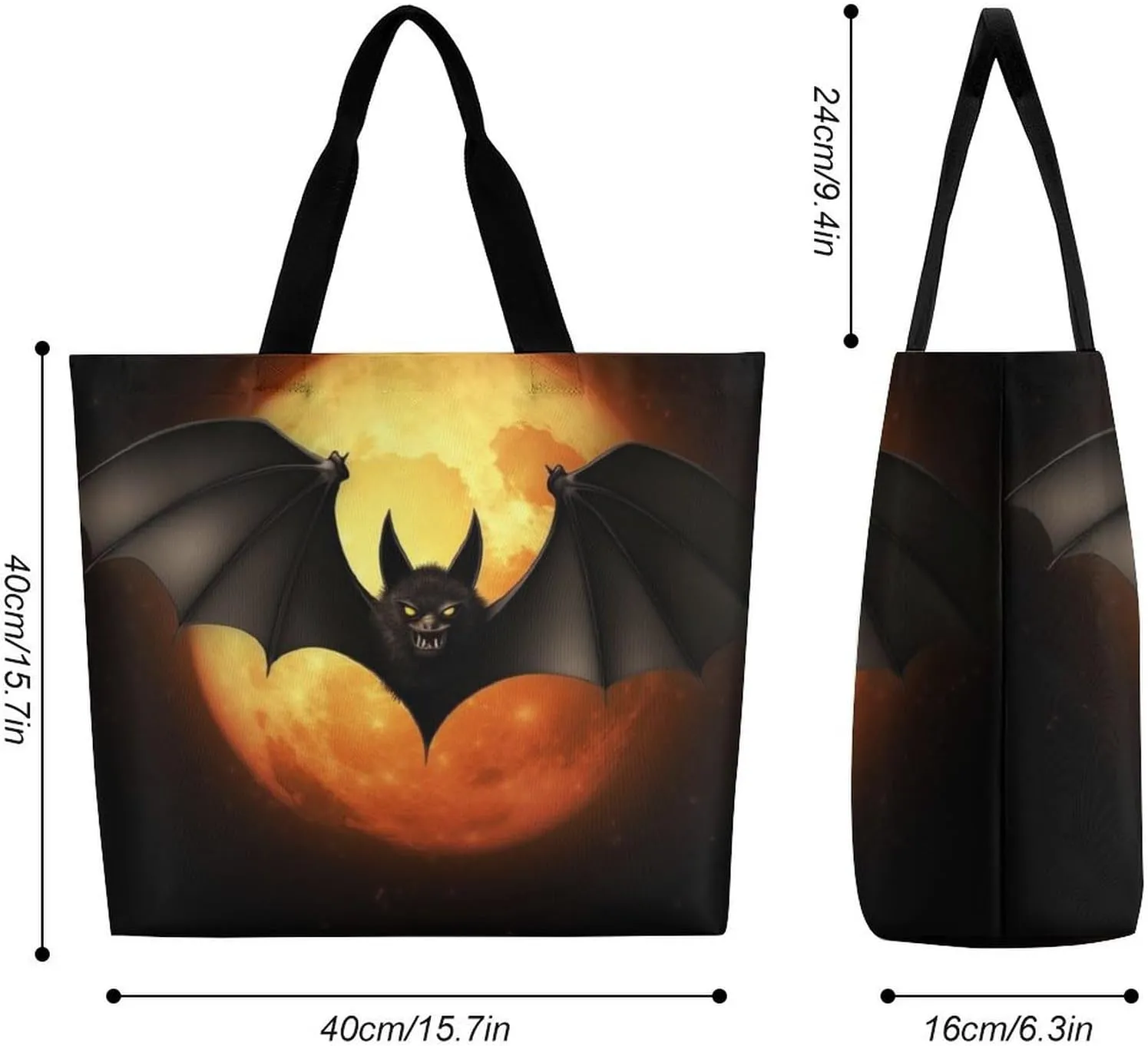 Foldable Grocery Bag Reusable Shopping Bag The Deep Blue Sea Tote Bag Casual Handbags for Work Shopping