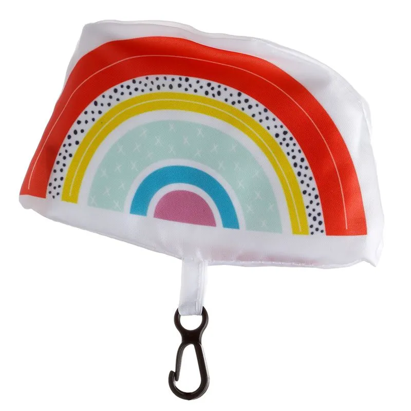 Foldable Reusable Shopping Bag - Somewhere Rainbow Foldable