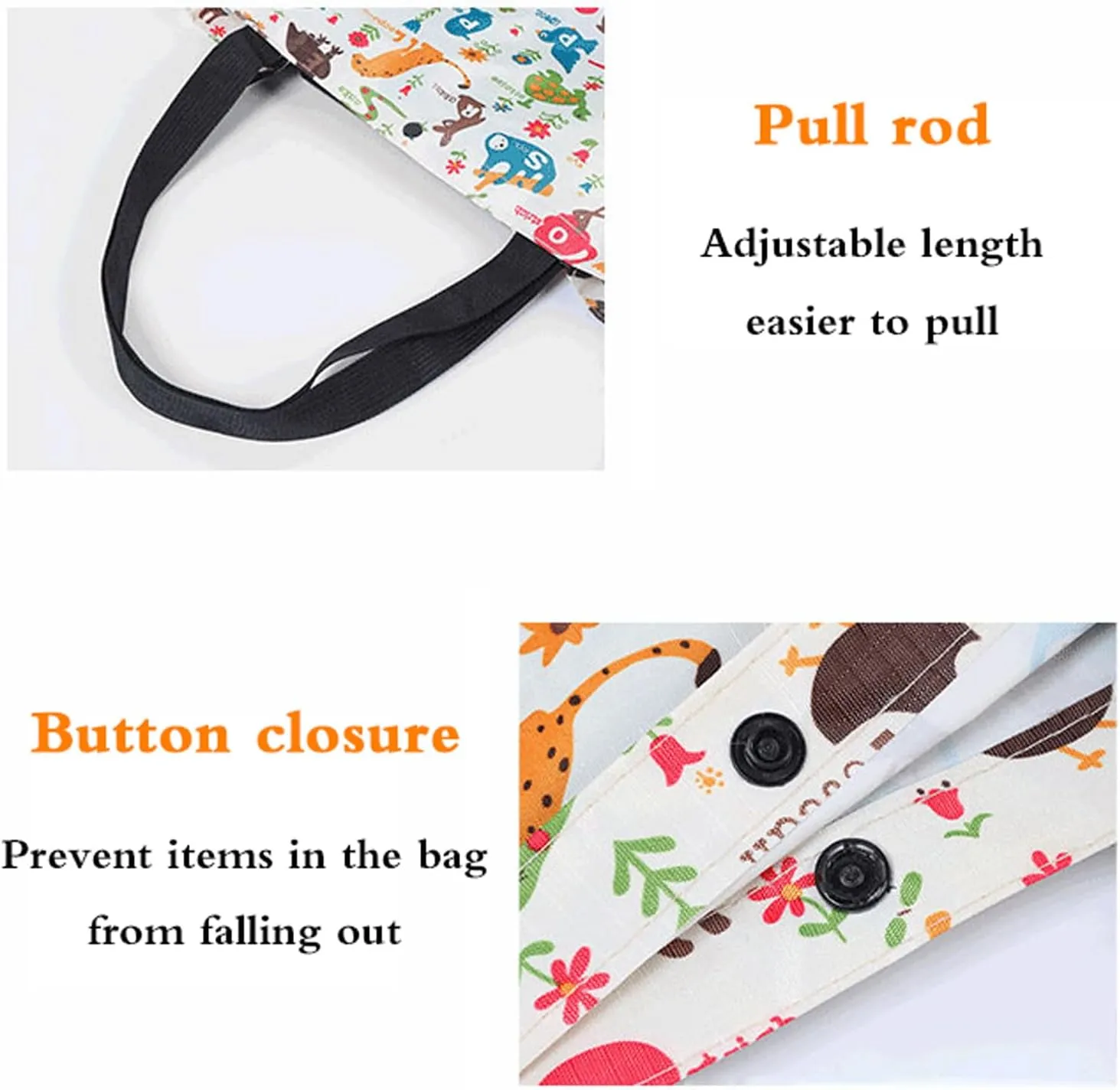 Foldable Shopping Bag with Wheels,Collapsible Shopping Trolley,Waterproof,with Wheels and Telescoping Handle,Foldable,Strong Bearing Capacity Large Capacity 1003