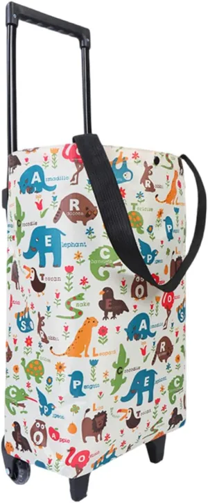 Foldable Shopping Bag with Wheels,Collapsible Shopping Trolley,Waterproof,with Wheels and Telescoping Handle,Foldable,Strong Bearing Capacity Large Capacity 1003
