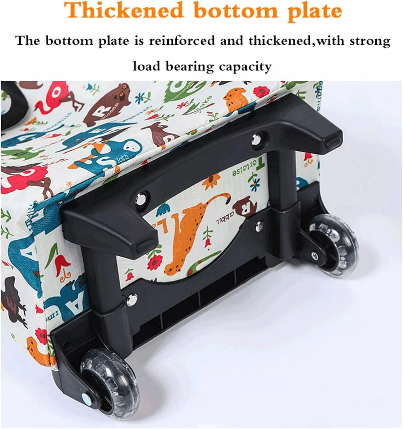 Foldable Shopping Bag with Wheels,Collapsible Shopping Trolley,Waterproof,with Wheels and Telescoping Handle,Foldable,Strong Bearing Capacity Large Capacity 1003