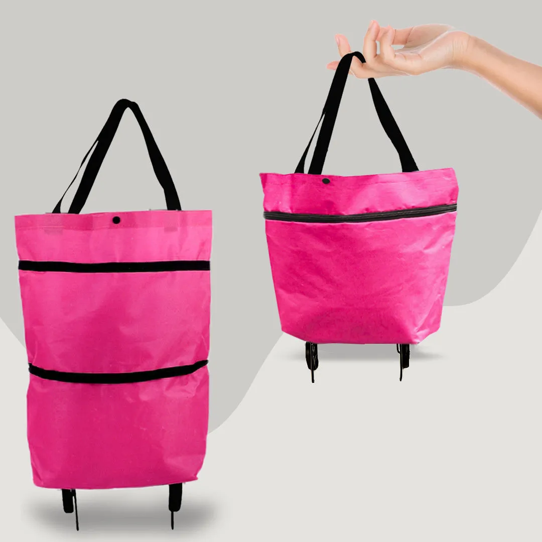 Foldable Shopping Cart with Wheels – Multifunctional High-Capacity Bag