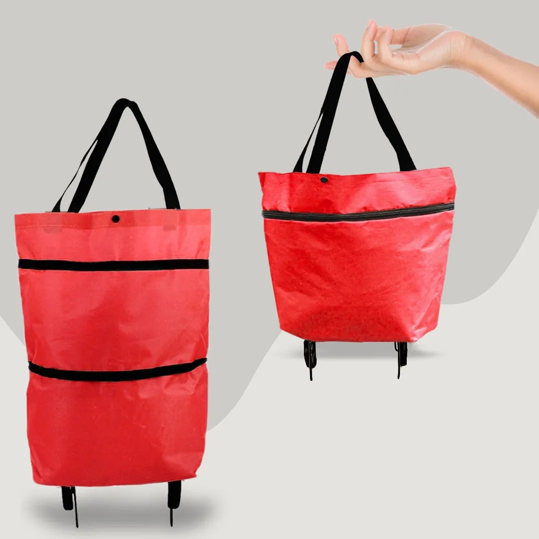 Foldable Shopping Cart with Wheels – Multifunctional High-Capacity Bag