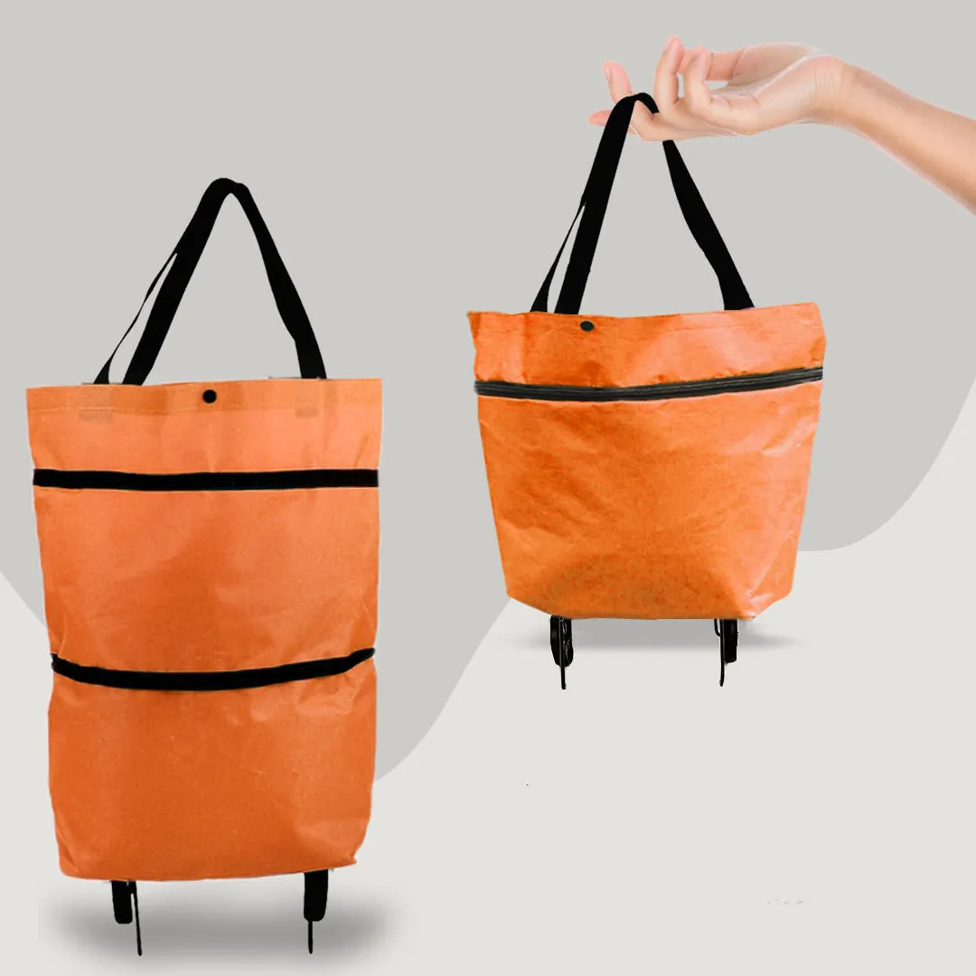 Foldable Shopping Cart with Wheels – Multifunctional High-Capacity Bag