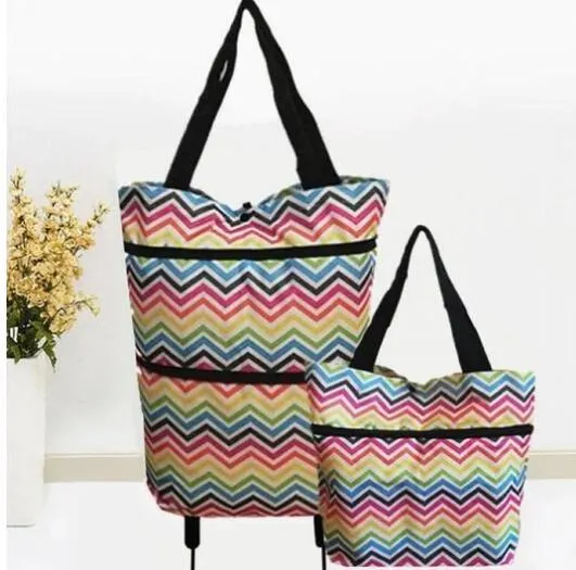 Foldable Shopping Cart with Wheels – Multifunctional High-Capacity Bag