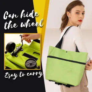 Foldable Shopping Cart with Wheels – Multifunctional High-Capacity Bag