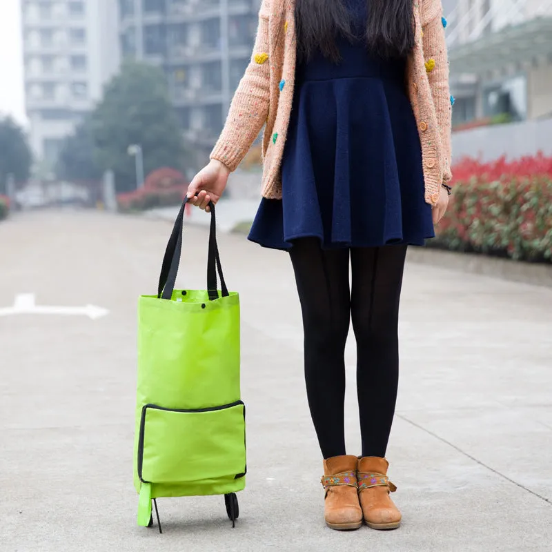 Foldable Shopping Cart with Wheels – Multifunctional High-Capacity Bag