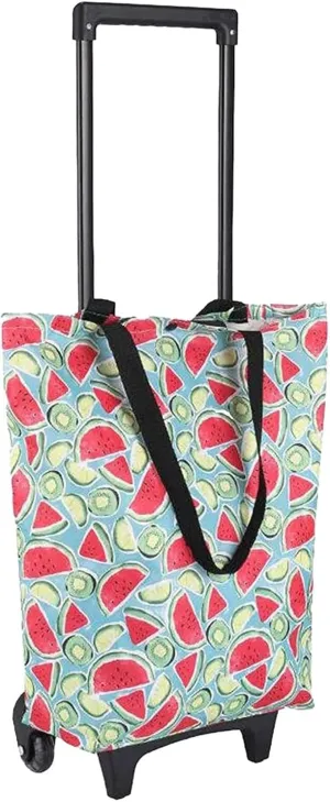 Folding Shopping Cart, Foldable Shopping Trolley Oxford Cloth Shopping Bag Portable Lightweight Shopping Cart with Wheels Grocery Utility Carts(B)
