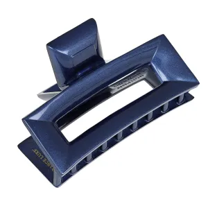 France Luxe Tammy Claw Hair clip for women, Metallic Navy strong hair clip for thick hair, acetate and metal spring