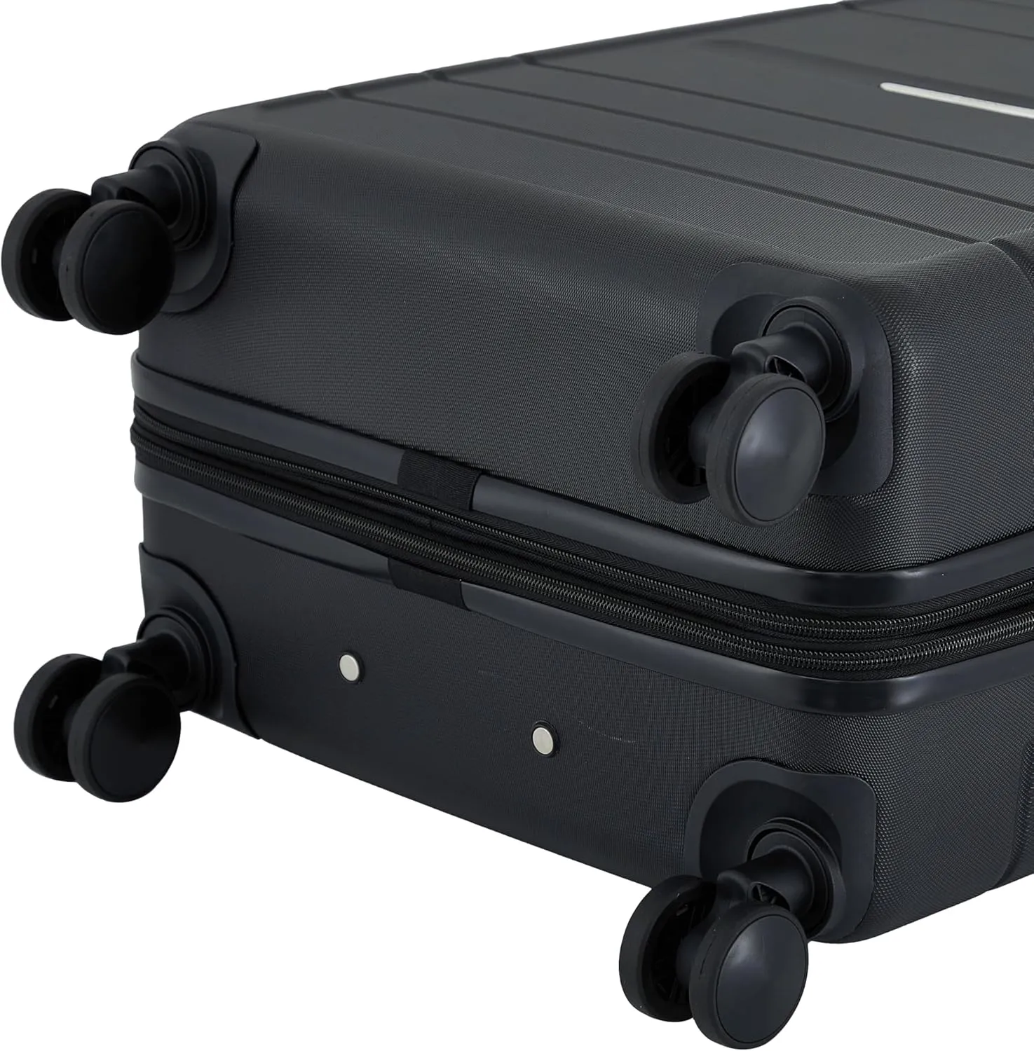 French Connection St. Martin Carry-On Luggage with Cup Holder/USB Ports, Black