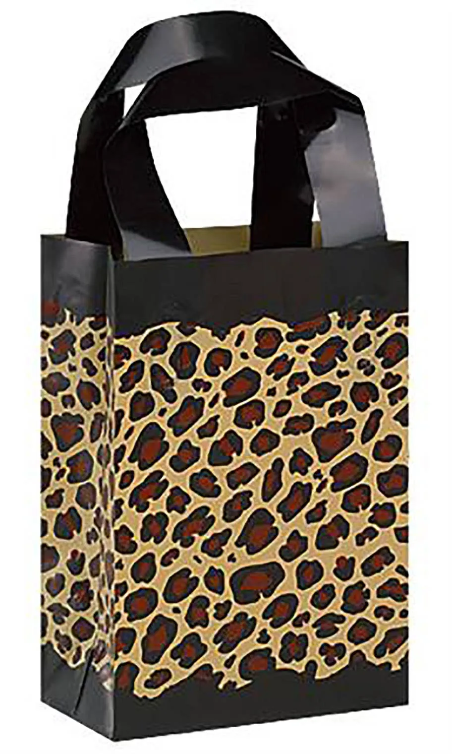 Frosted Retail Shopping Bags: Clear - Handles / Case of 250 / Large