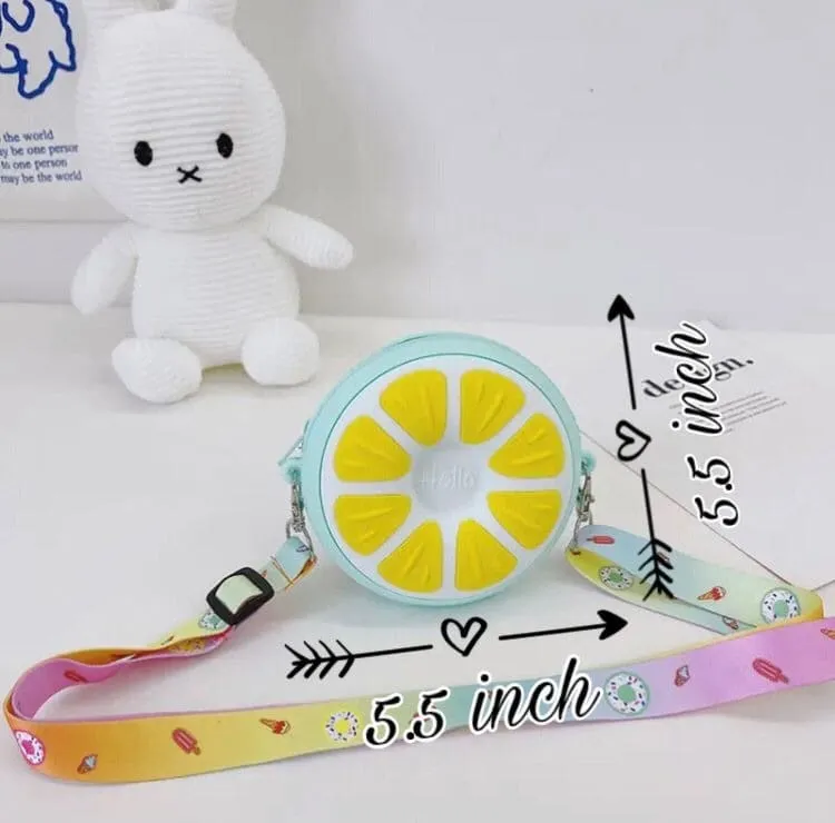 Fruity Shoulder Bag, Kids Clutch Bag, Sling Bag For Girls, Travel Cross Body Bag, Mini Cross Body Bags, Soft Stuffed Shoulder Bags For Girls, Elegant Women Crossbody Bags