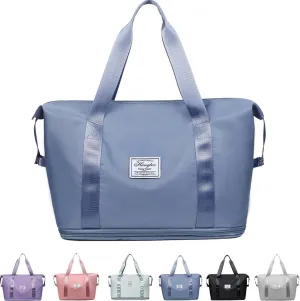 FUNSEED Tote Bag with Multiple Pockets, Weekender Travel Overnight Gym Bag, Work Shopping Handbag
