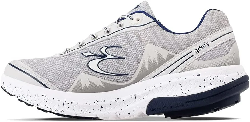 G-DEFY Mighty Walk Men’s Orthopedic Walking Shoe | VersoShock Technology for Pain Associated with Running | Prolonged Standing | Arch Support | Diabetic Shoes | Wide Shoes | Free Custom Orthotic