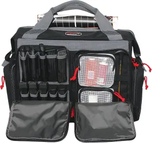 G. Outdoor Products G.P.S. Rolling Range Bag with Telescoping Handle & ATV Wheels | Secure Handguns & Ammo Storage with Lockable Zippers | Durable Shooting Tactical Gear