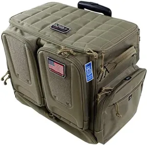 G. OUTDOORS PRODUCTS Tactical Rolling Range Bag | 10 Handguns Capacity | Durable Secure Pistols, Magazines & Shooting Accessories Storage