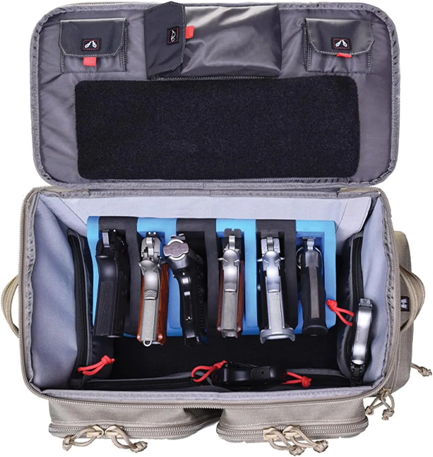 G. OUTDOORS PRODUCTS Tactical Rolling Range Bag | 10 Handguns Capacity | Durable Secure Pistols, Magazines & Shooting Accessories Storage