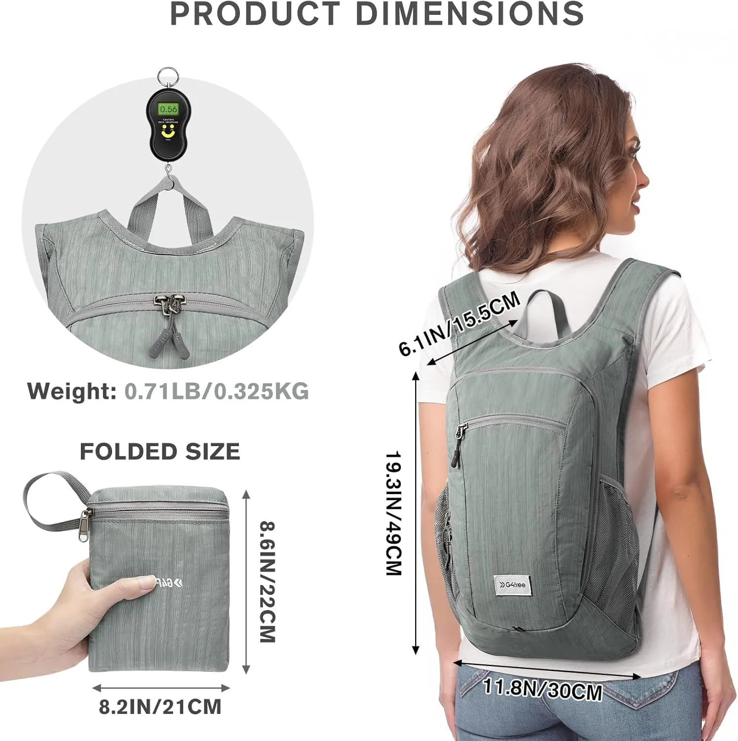 G4Free 10L/15L Hiking Backpack Lightweight Packable Hiking Daypack Small Travel Outdoor Foldable Shoulder Bag