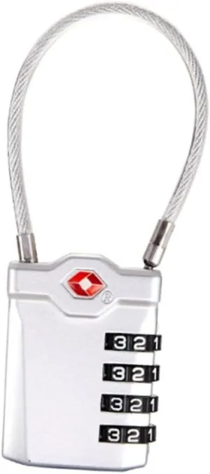Gadpiparty 2pcs Dial Combination Luggage Lock Open Red Indicator Customs Padlocks for Travel Safety Lightweight Lock Tool for Outdoor Silver Black