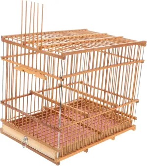 GALPADA Woven Small Bird Cage Portable Lightweight Bird Carrier for Finch Canary Parakeet Travel Cage with Unique Design for Home Decor