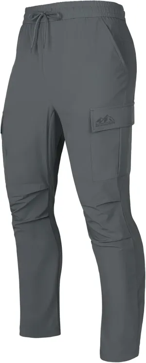 GEMYSE Men's Track Pants Lightweight Quick Dry Travel Fishing Joggers Running Workout Active Athletic Hiking Pants