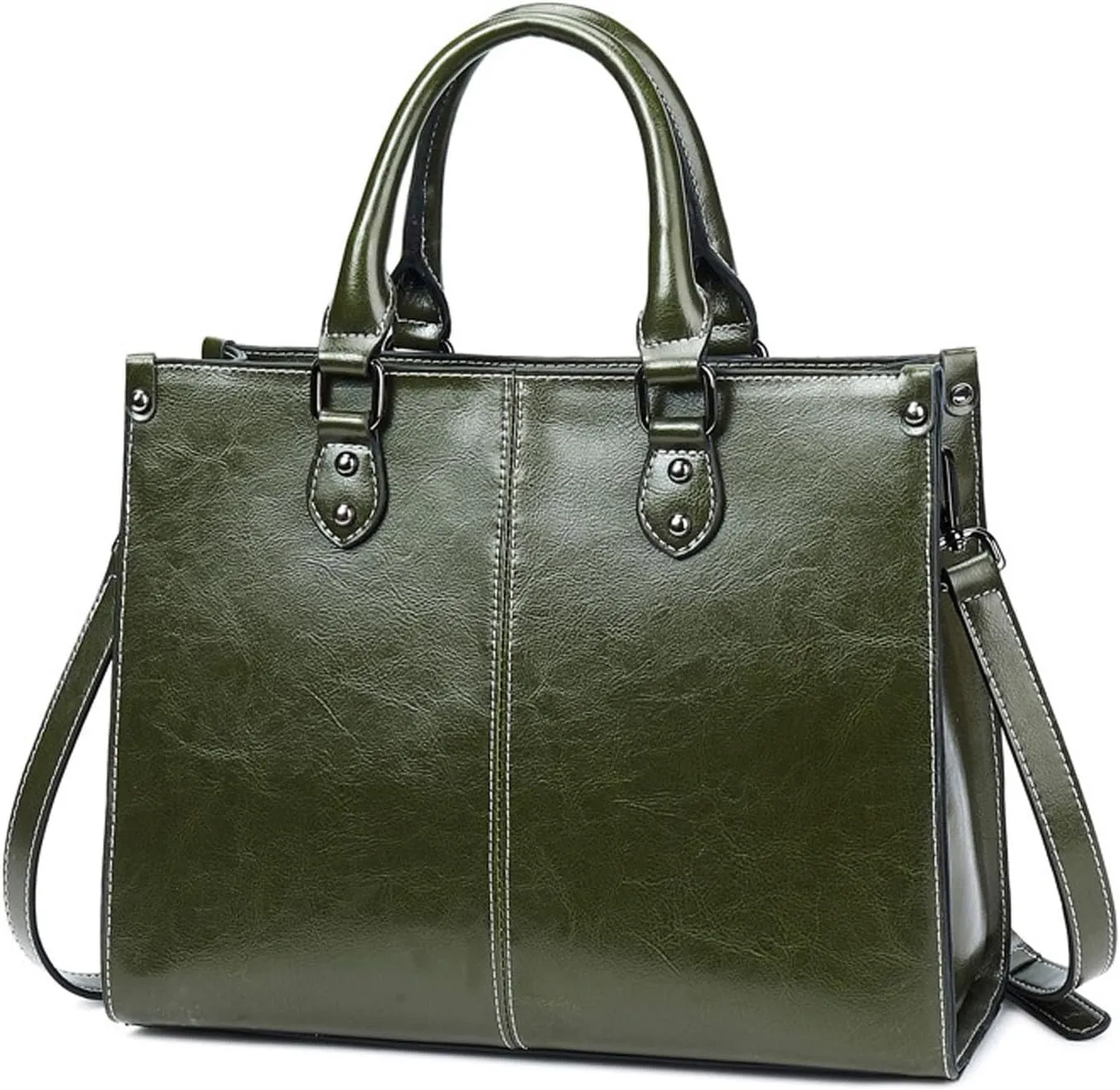 Genuine Leather Handbag for Women, Handmade Shopping Shoulder Bags for Women, Lightweight Hobo Bag