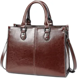Genuine Leather Handbag for Women, Handmade Shopping Shoulder Bags for Women, Lightweight Hobo Bag