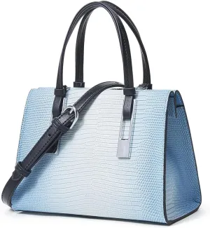 Genuine Leather Tote Bag for Women: Large Satchel Purse with Crocodile Print - Luxury Crossbody Bag for Women Travel & Work