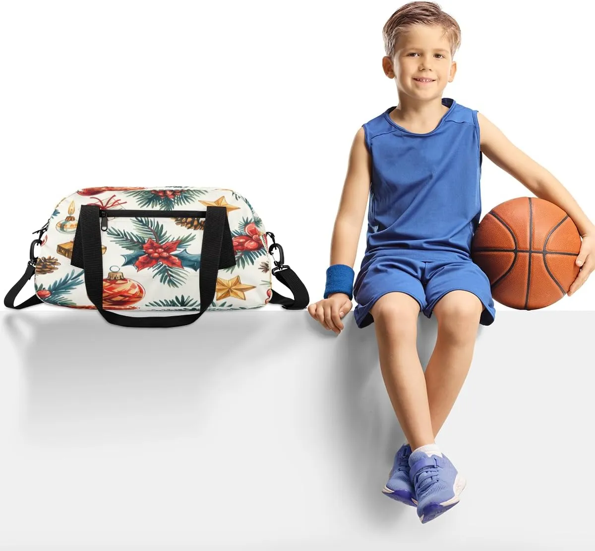 Gift Print Kids Duffle Bag Boys Girls Small Sport Dance Gym Bag for Overnight Travel Weekender Carry On