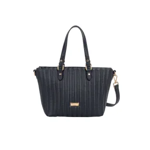 Gionni Womens Black Quilted V Shape Bag Harbor - 11G2773