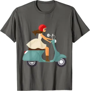 Girl on a scooter T-Shirt