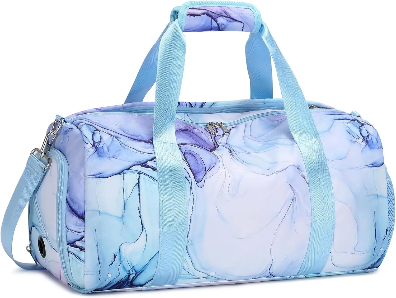 Girls Dance Duffle Gym Sports Ballet Bag with Shoe Compartments, Girls Overnight Weekender Carry On Travel