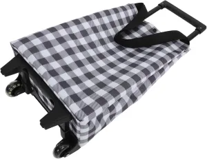 GLEAVI Lightweight Reusable Shopping Cart Collapsible Trolley Bag Trolley Cart Wheels for Travel Outdoor