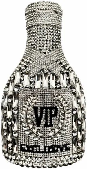 Glitter Women Champagne Bottle Evening Clutch Crystal Purse Cocktail Rhinestone Shoulder Bag Prom Diamond Handbag