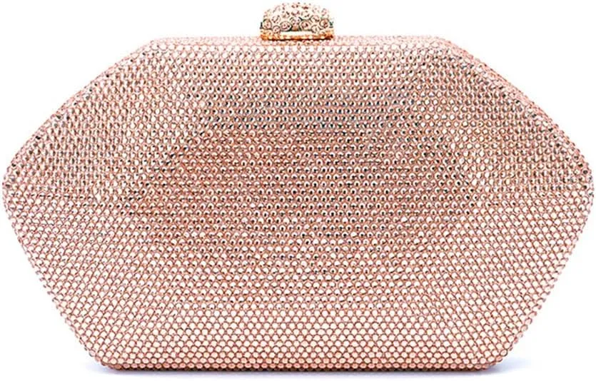 Glitter Women Rhinestone Clutch Purse Diamonds Evening Bag Crystal Shoulder Bag for Wedding Banquet Party
