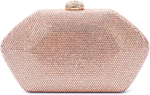 Glitter Women Rhinestone Clutch Purse Diamonds Evening Bag Crystal Shoulder Bag for Wedding Banquet Party