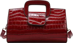 Goclothod Top Handle Satchel Women Vintage Flap Tote Clutch Handbag Crossbody Shoulder Bag Purse